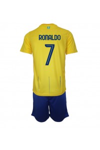 Al-Nassr Cristiano Ronaldo #7 Babyklær Hjemme Fotballdrakt til barn 2023-24 Korte ermer (+ Korte bukser)